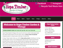 Tablet Screenshot of hopetimbergardencenter.com